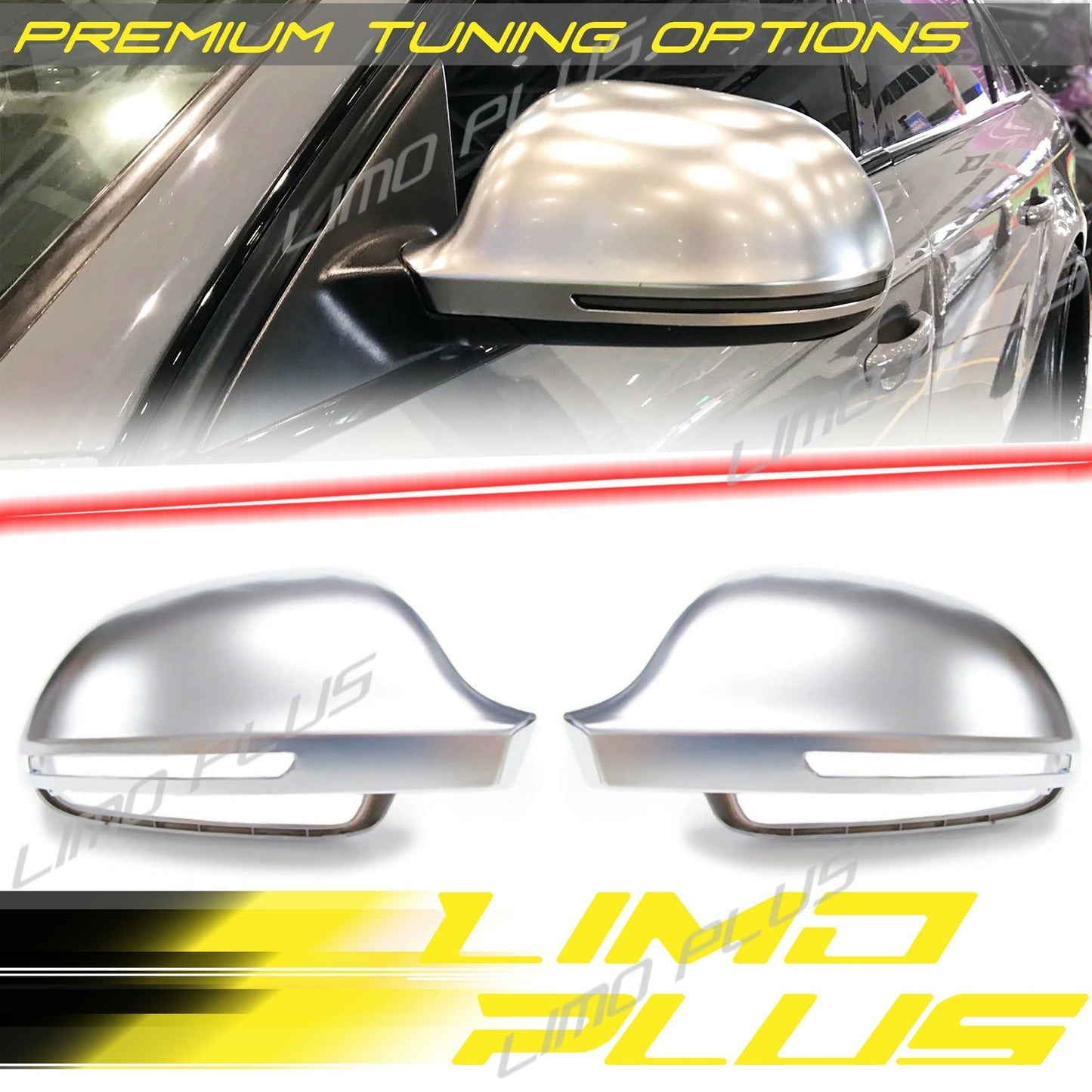 Matt for CHRome Mirror Protective Case for A3 8P A4 B8 S4 A5 8T S5 A6 S6 with O Lane Assist v