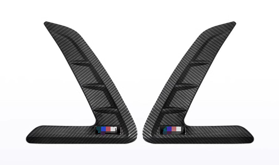 Carbon fiber style ABS Side Fender Air Outlet Vent Cover for BMW 3 Series 20-22