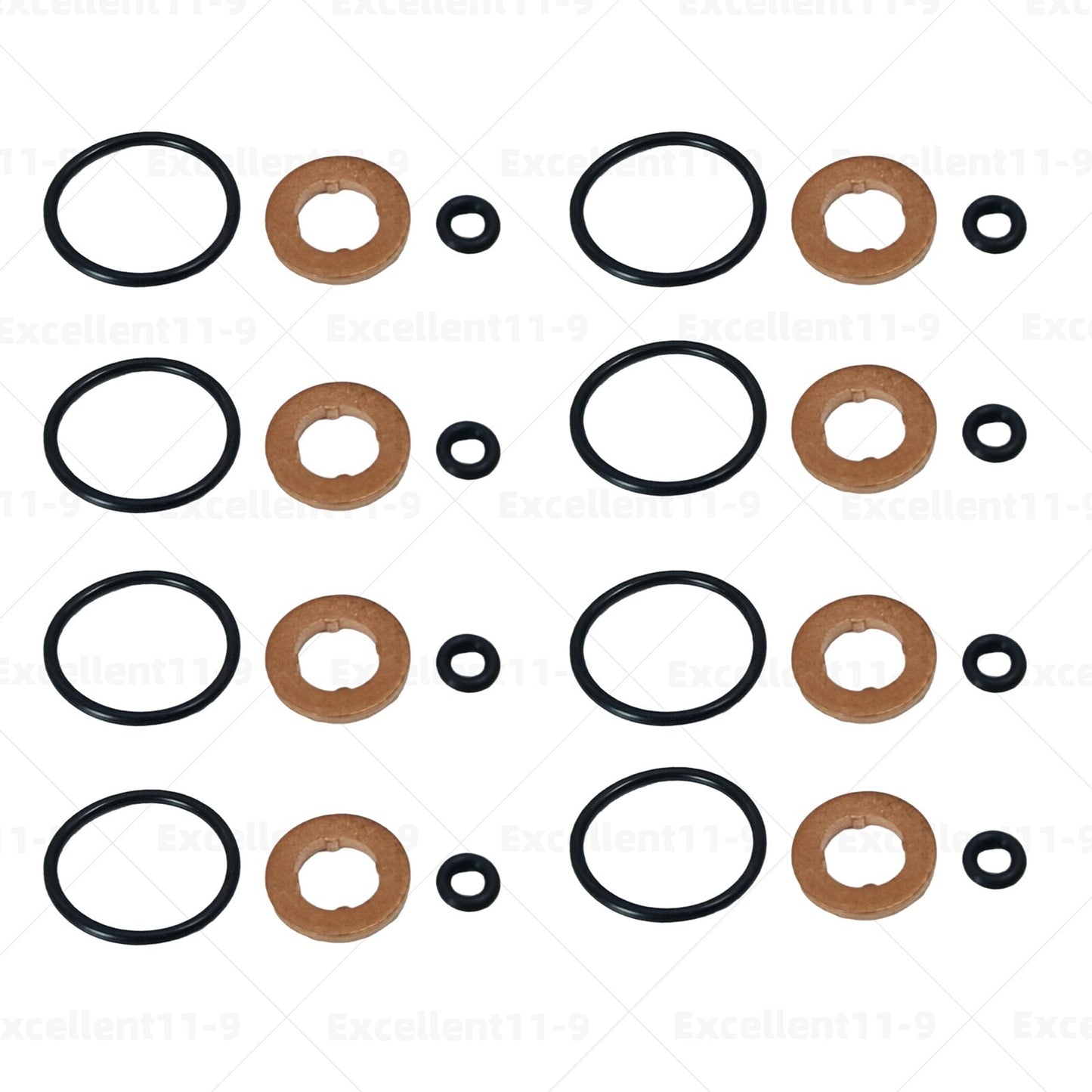 8-piece injector nozzle sealing gasket kit for Audi A4, Q5, and Touareg 059130519B- n
