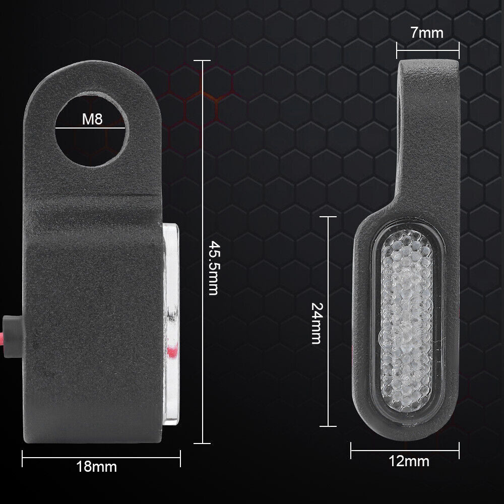 2X for Mini Motorcycle 3-LED Turn Signals Blinker Light Indicator Amber Lamp US
