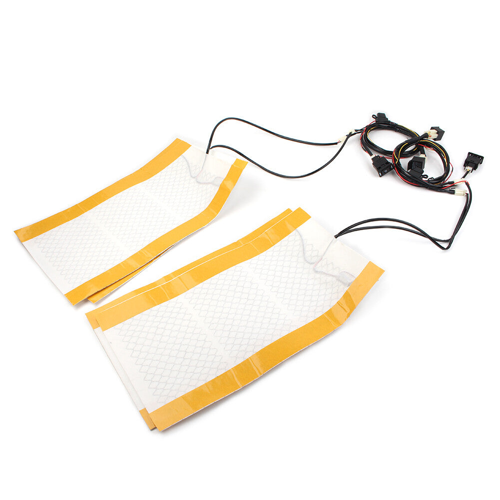 Universal Carbon Fiber 12V Seats Heated for Seat Heater Kit Car Cushion Round Switch Q