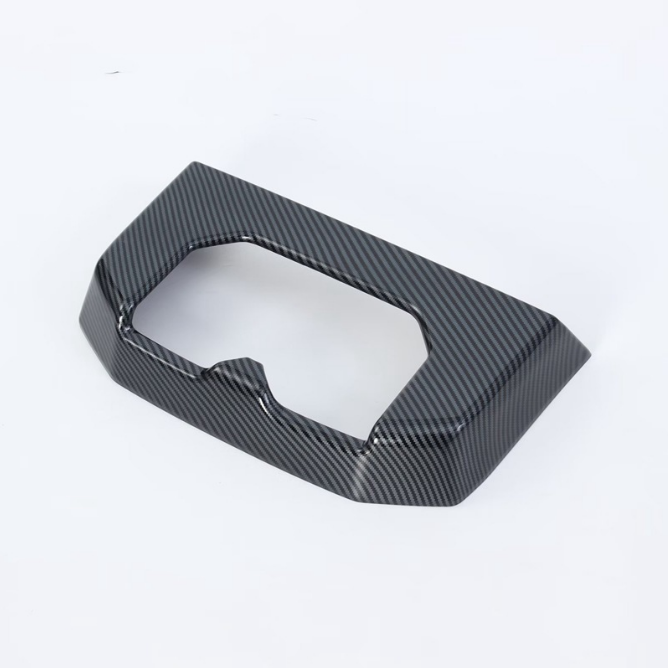 for Toyota Tundra 2022 2023 Carbon Cup Holder Cover Trim Frame 1pcs