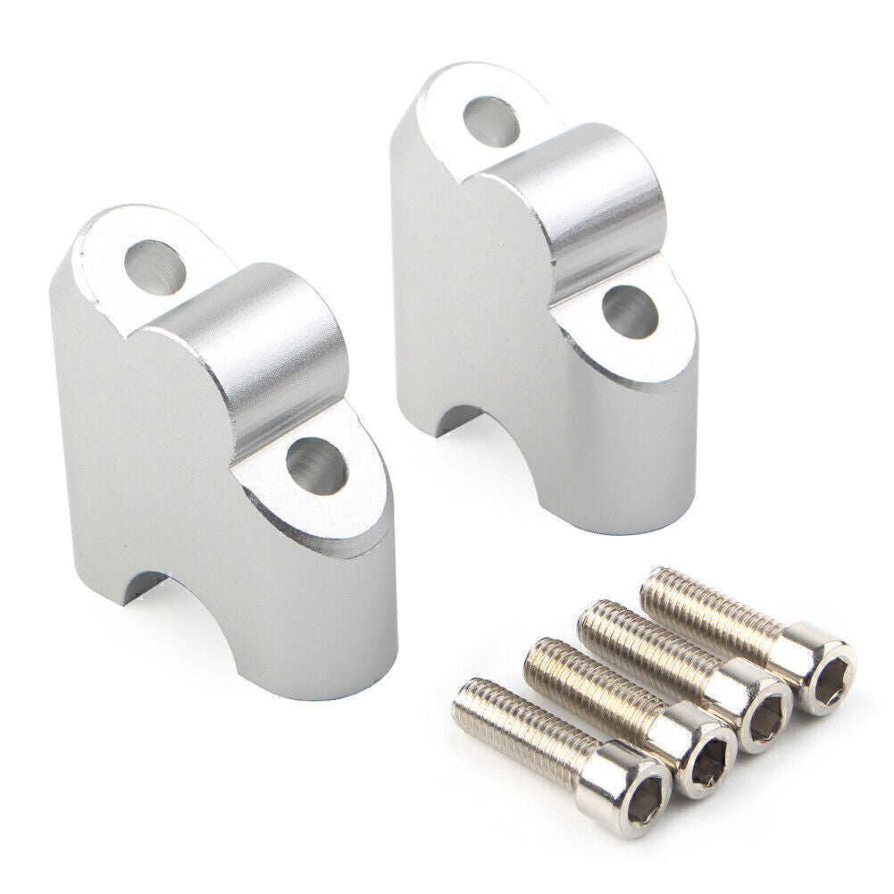 HandleBar Clamp Riser Fit for Suzuki V-STROM DL 650XT 2015-2022 DL 1000 02-17 Silver Q