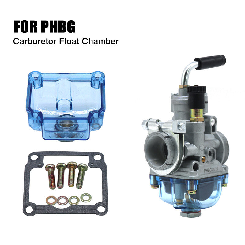 Motorcycle plastic transparent carburetor float cup chamber suitable for PHBG Carb 50cc Q