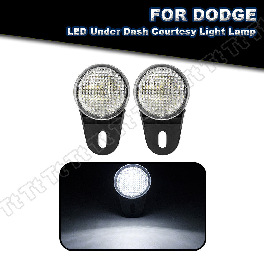 Fit for 99-23 for Jeep for Dodge for Ram Interior White LED Courtesy Footwell Light #68395784AA- v