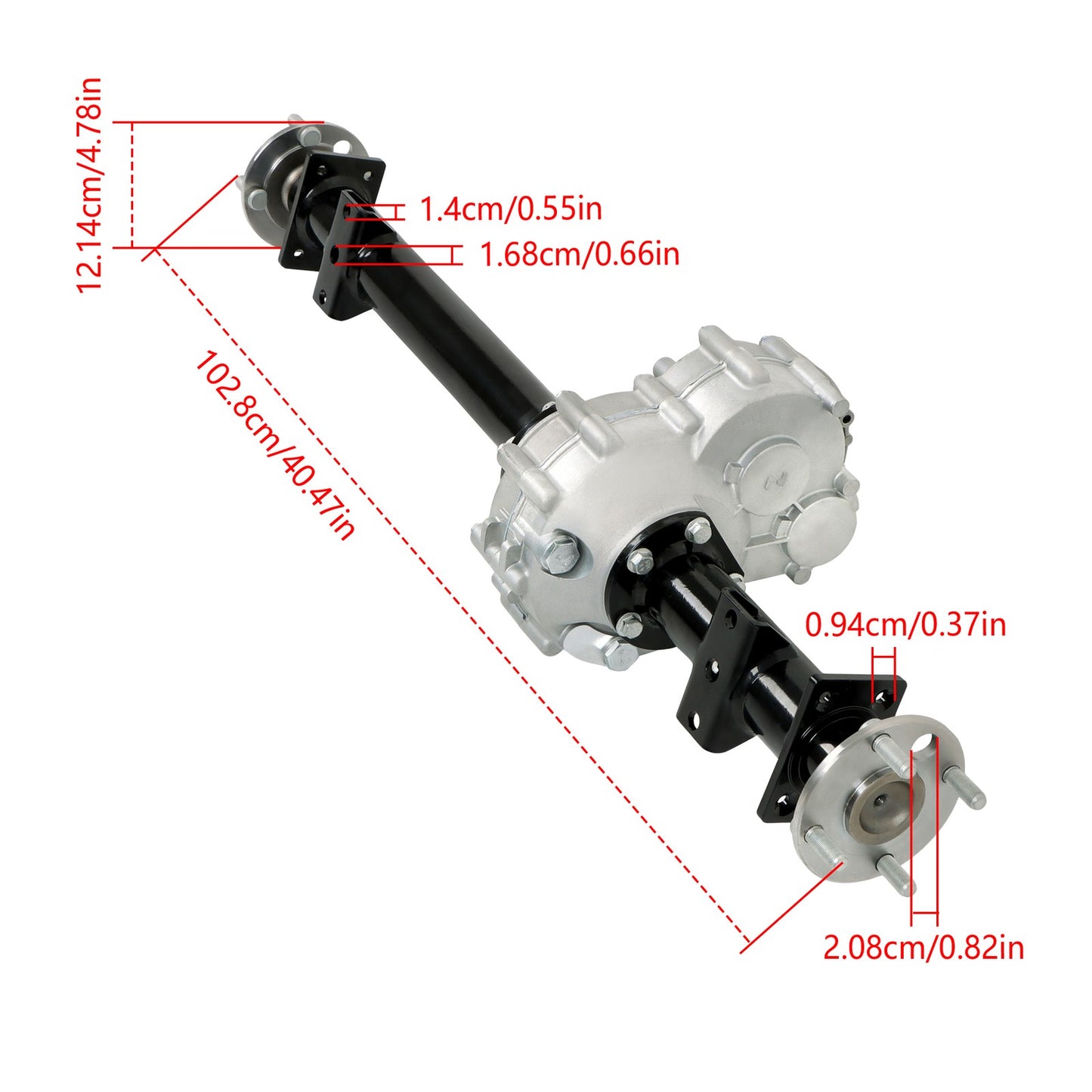 For Club Car for DS 1998+ Precedent Tram 2004+ 1027717-01 Rear Axle Assembly Q