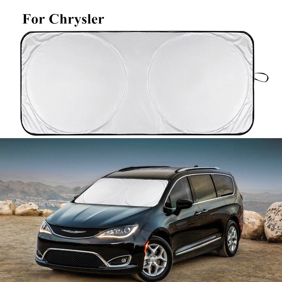 Suitable for Chrysler automotive parts, windshield sunshade, heat and UV protection shield, sun visor. n