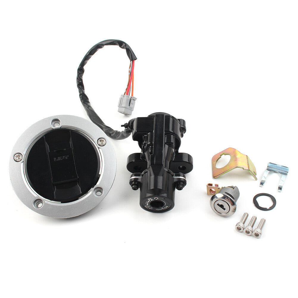 for Suzuki GSXR 750 1000 03-16 Ignition Switch Fuel Gas Cap for Seat Lock Keys Set