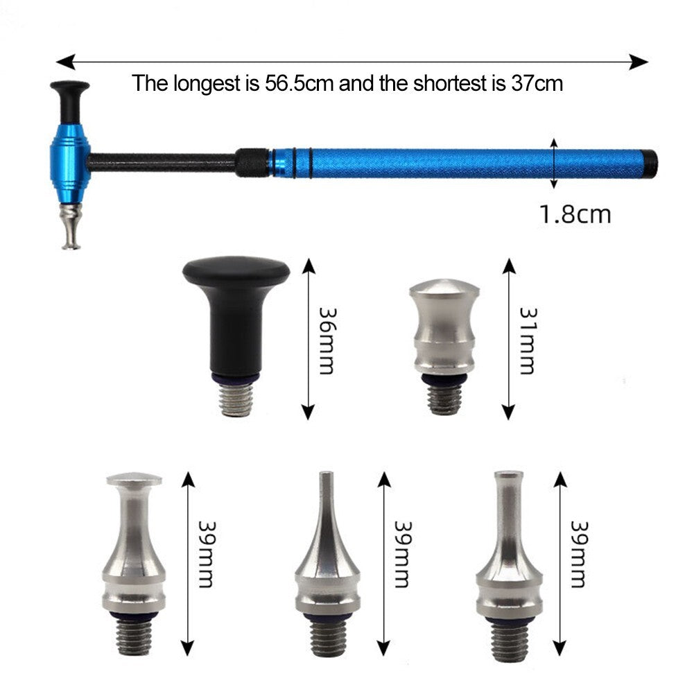 Blue unpainted car body dent repair and removal hammer tool Q