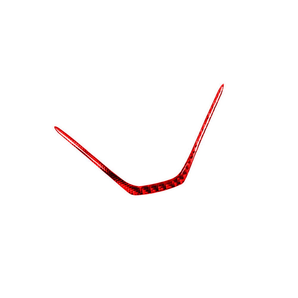 Red Carbon Fiber Rear Air Vent Outlet Frame Cover Trim for KIA Cadenza 2014-2016 v