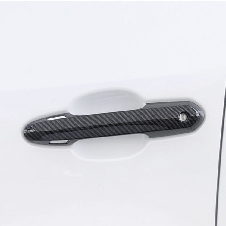 4P Carbon Fiber Front Side Door Handles Cover Trim for Toyota Highlander 2020-24