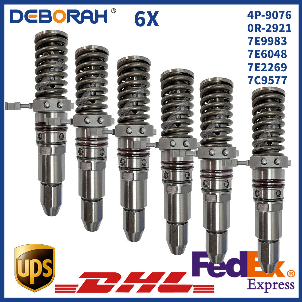 6X Fuel Injector 4P-9076 4P9076 0R-2921 Caterpillar CAT 3508 3512 3516 Engine