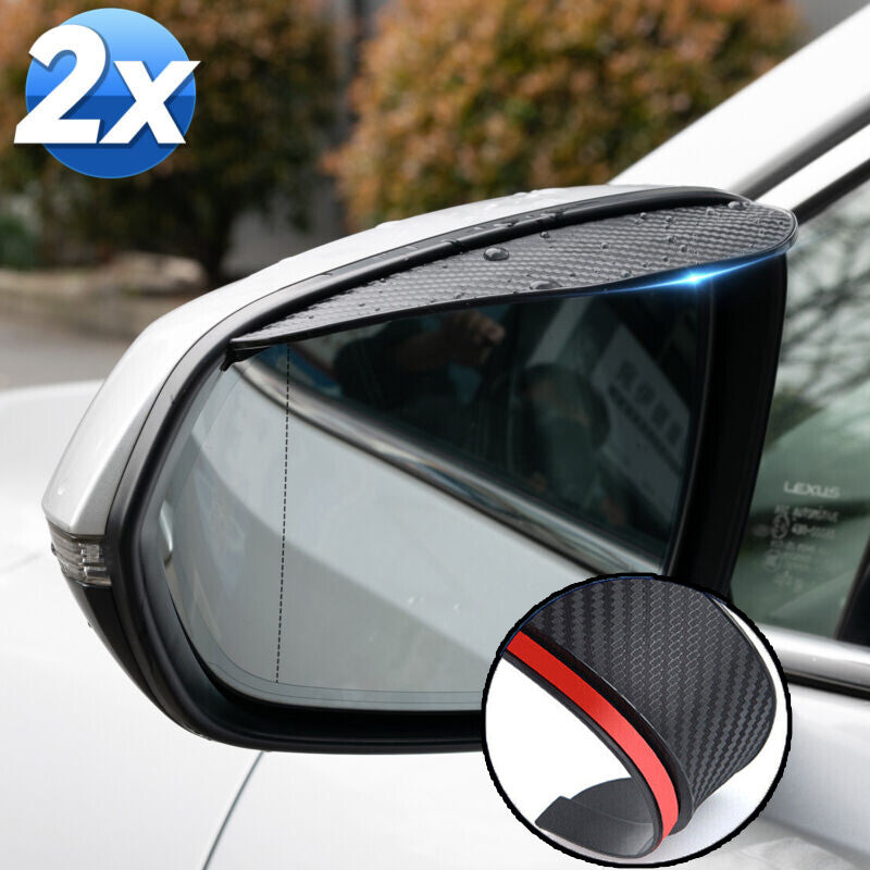 2 x Car Rear View Mirror Rain Protection Sun Visor Side Mirror Exterior Mirror NEW Q