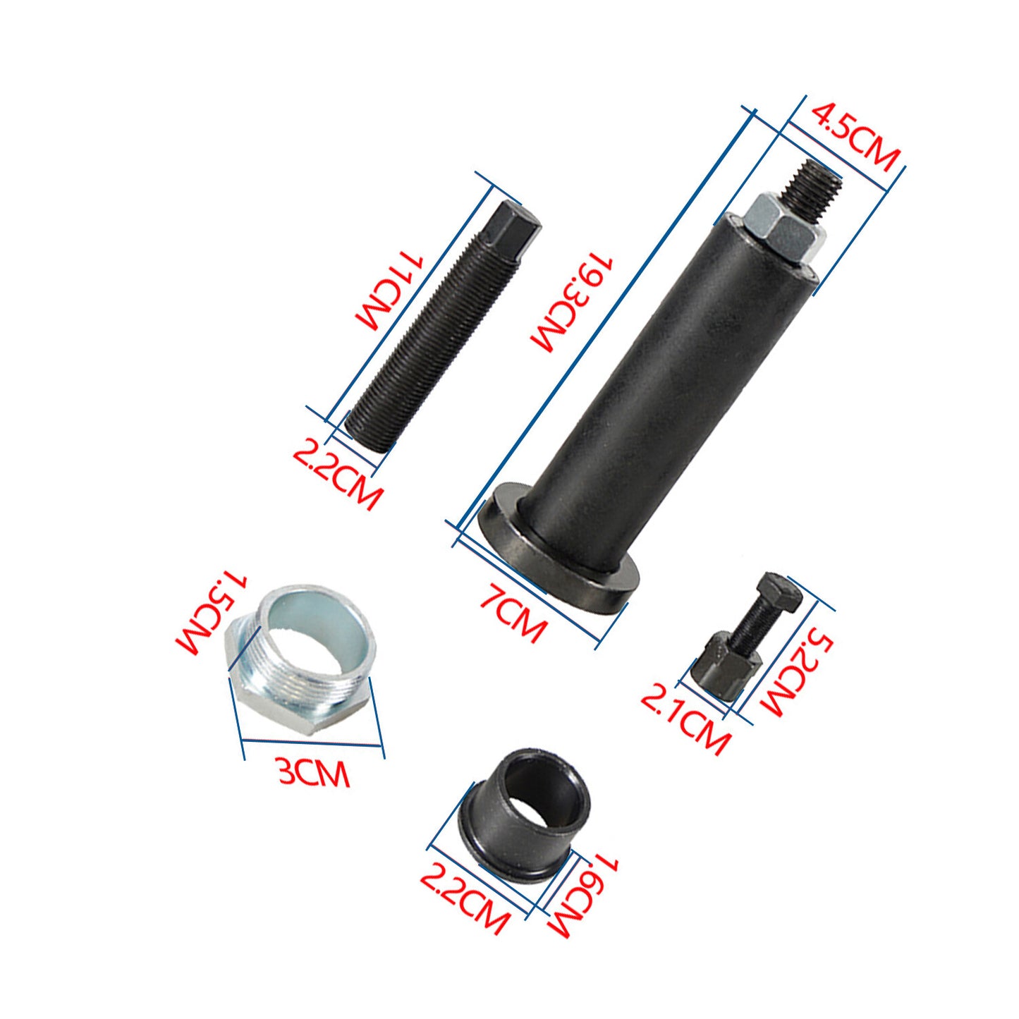 Crankcase splitter puller installer off-road bike accessories with C-clamp adapter