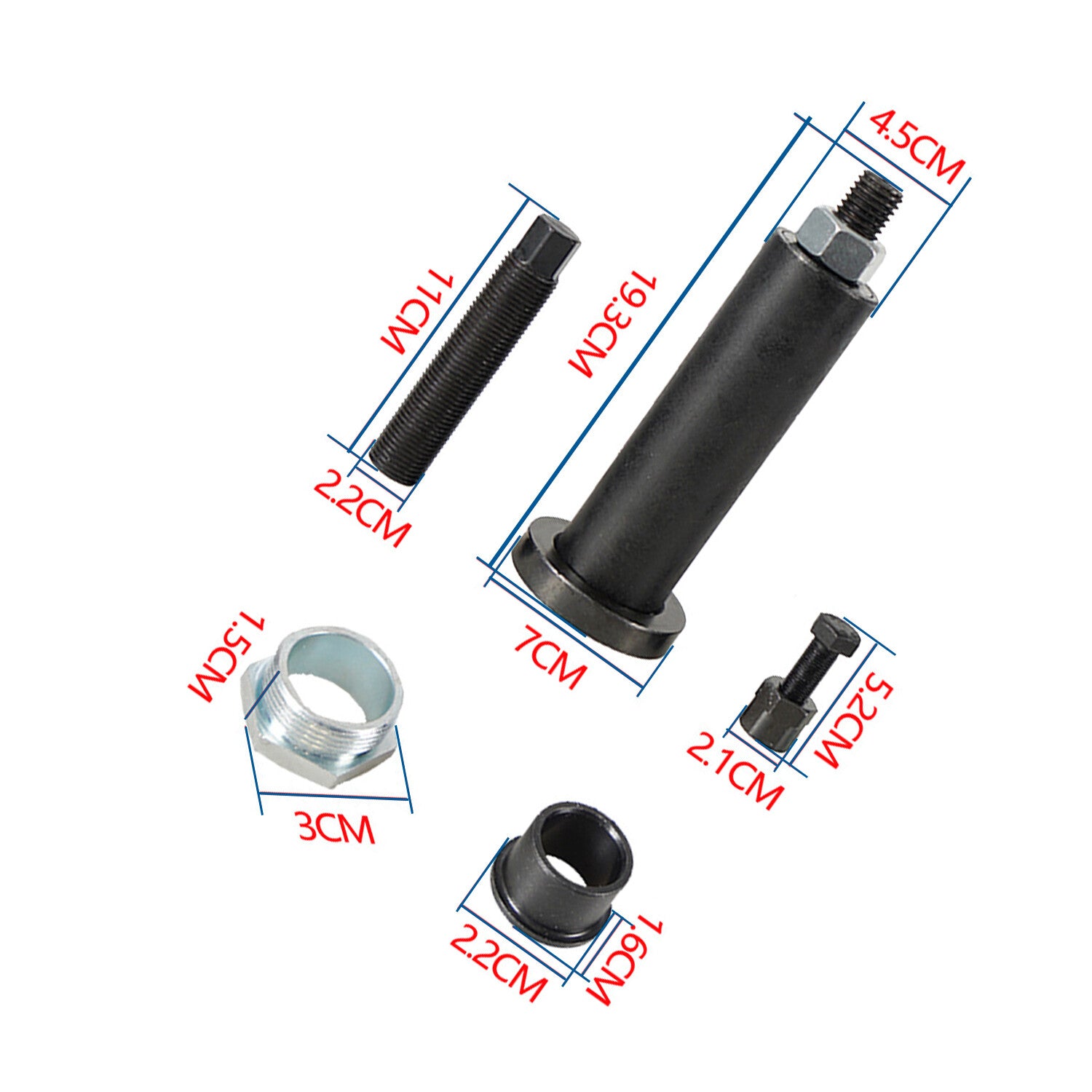 Crankcase splitter puller installer off-road bike accessories with C-clamp adapter
