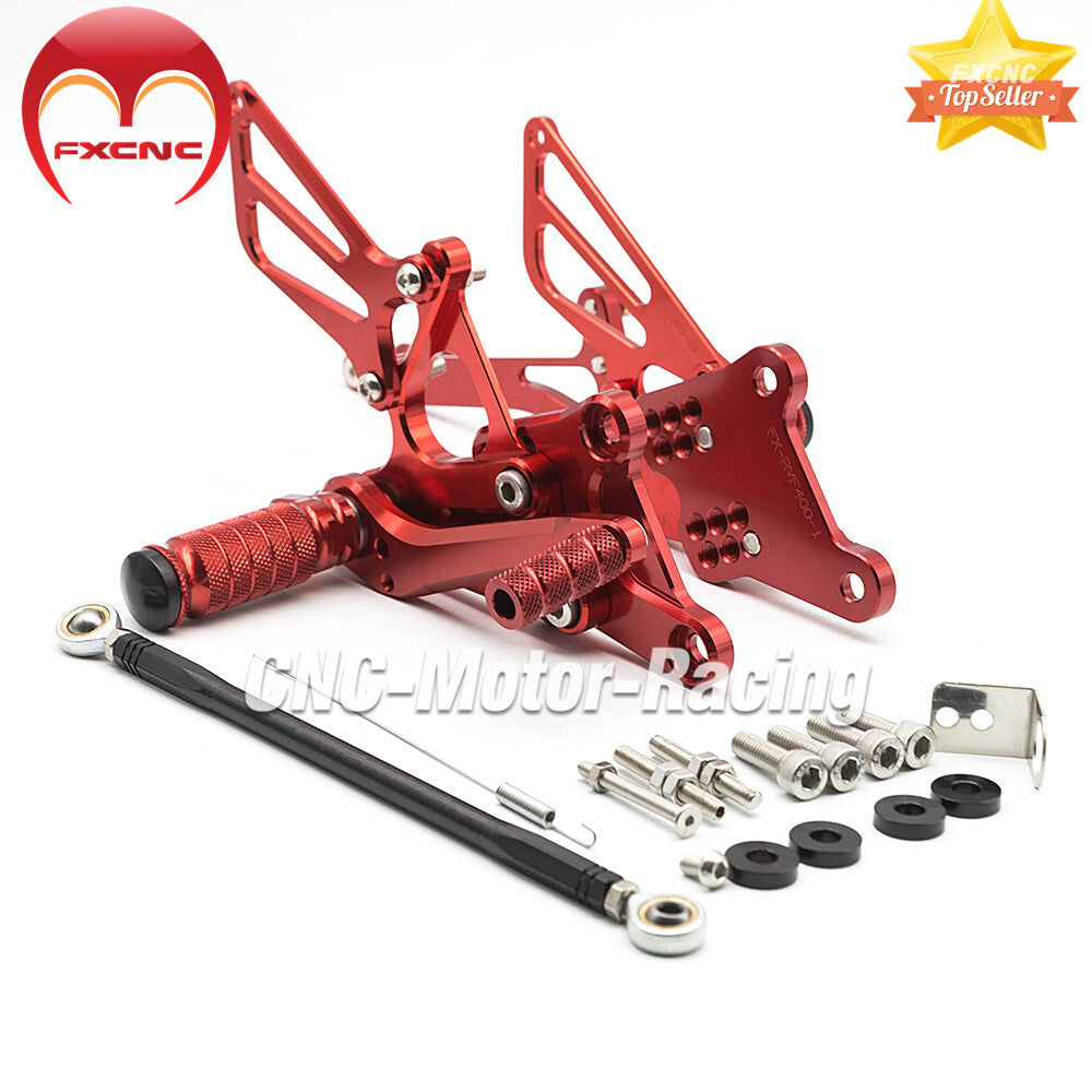 CNC geared feet and footrest adjustment for Honda VFR400 NC30 and RVF400 NC35