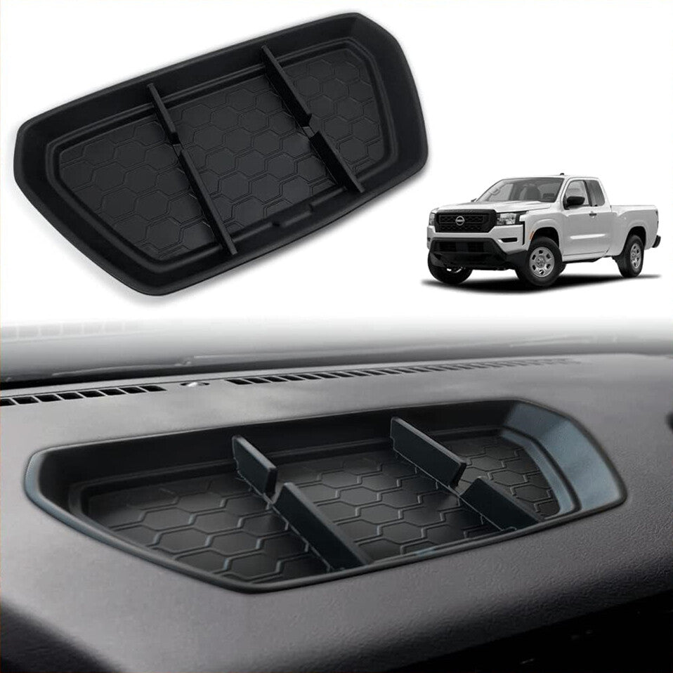 Compatible with Frontier 2022+ PVC dashboard storage tray, storage box, and phone holder. n