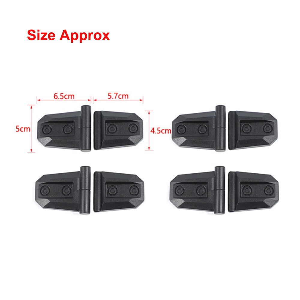 Black Door Hinge Protective Cover Trim for Suzuki for Jimny 2019-2023 Accessories