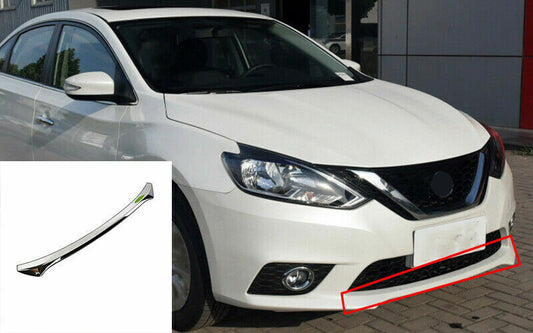for Nissan Sentra Sylphy 2013-19 Chrome Steel Front Bumper Protector Cover Trim