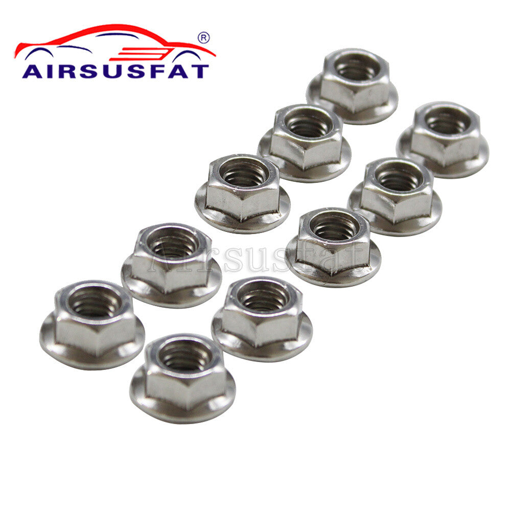 10-piece front and rear air suspension damper nut kit for Mercedes W164, W220, W221