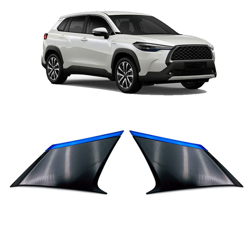 Rear Spoiler Wing Side Beveled Window Cover for Toyota for Corolla Cross 2020-2023