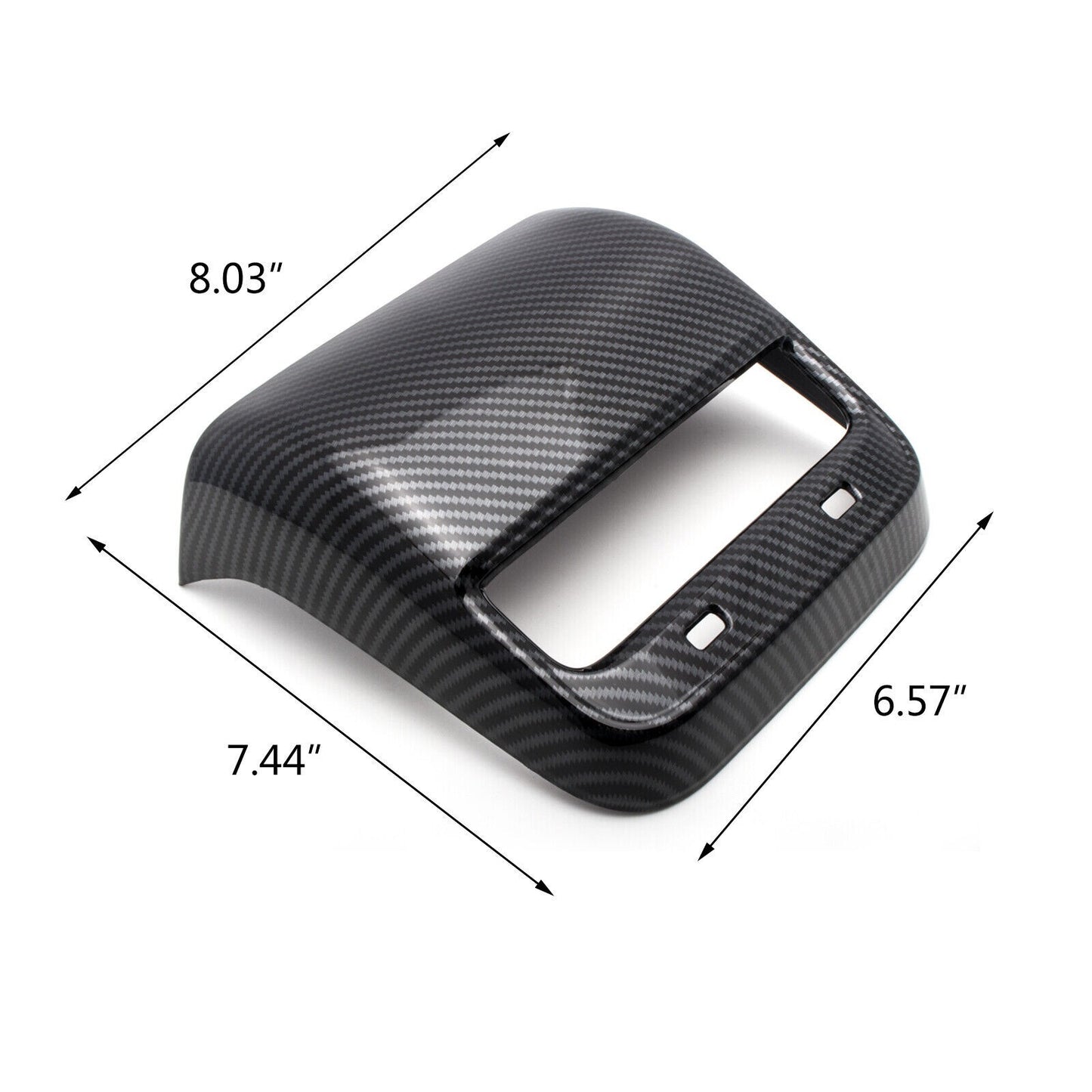 Matte carbon fiber rear vent socket cover trim for Model 3/Y ( ) n
