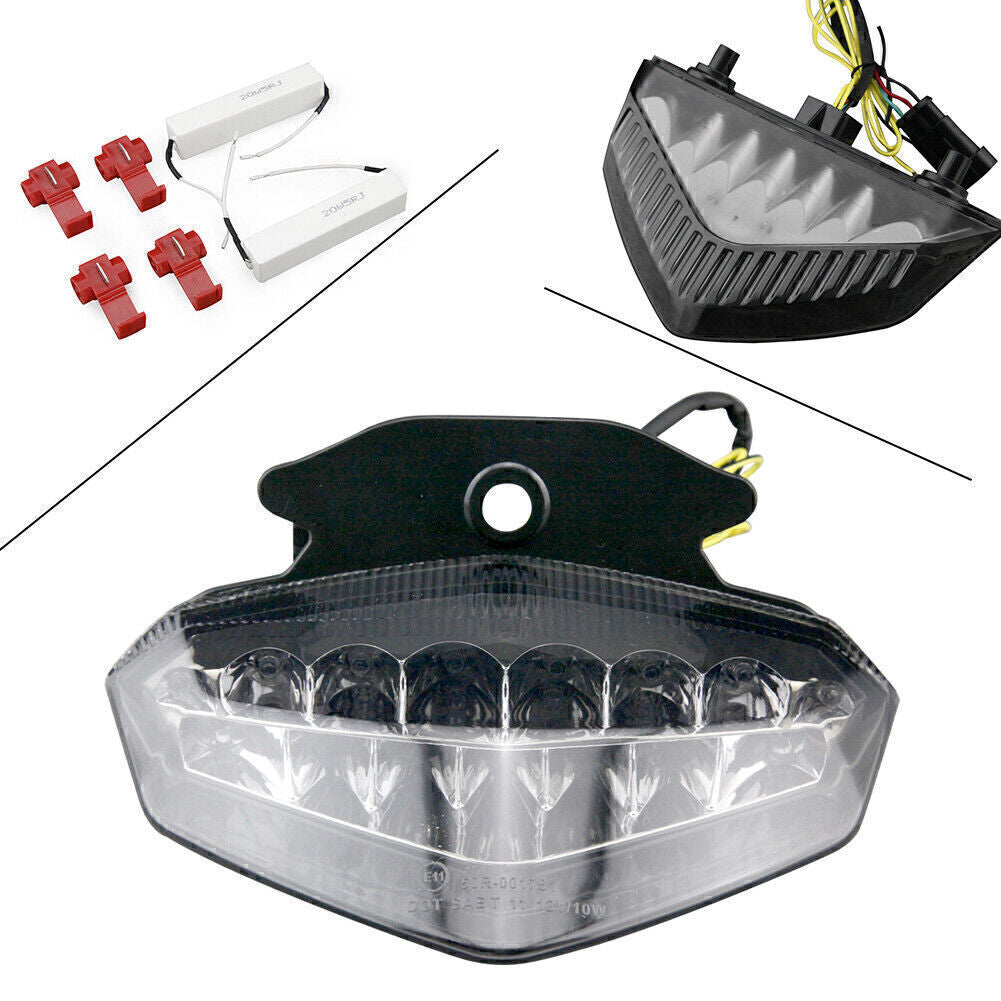 LED Taillight Integrated Turn Signals Fit for Ducati Hypermotard 2009-2012 10 Clear Q