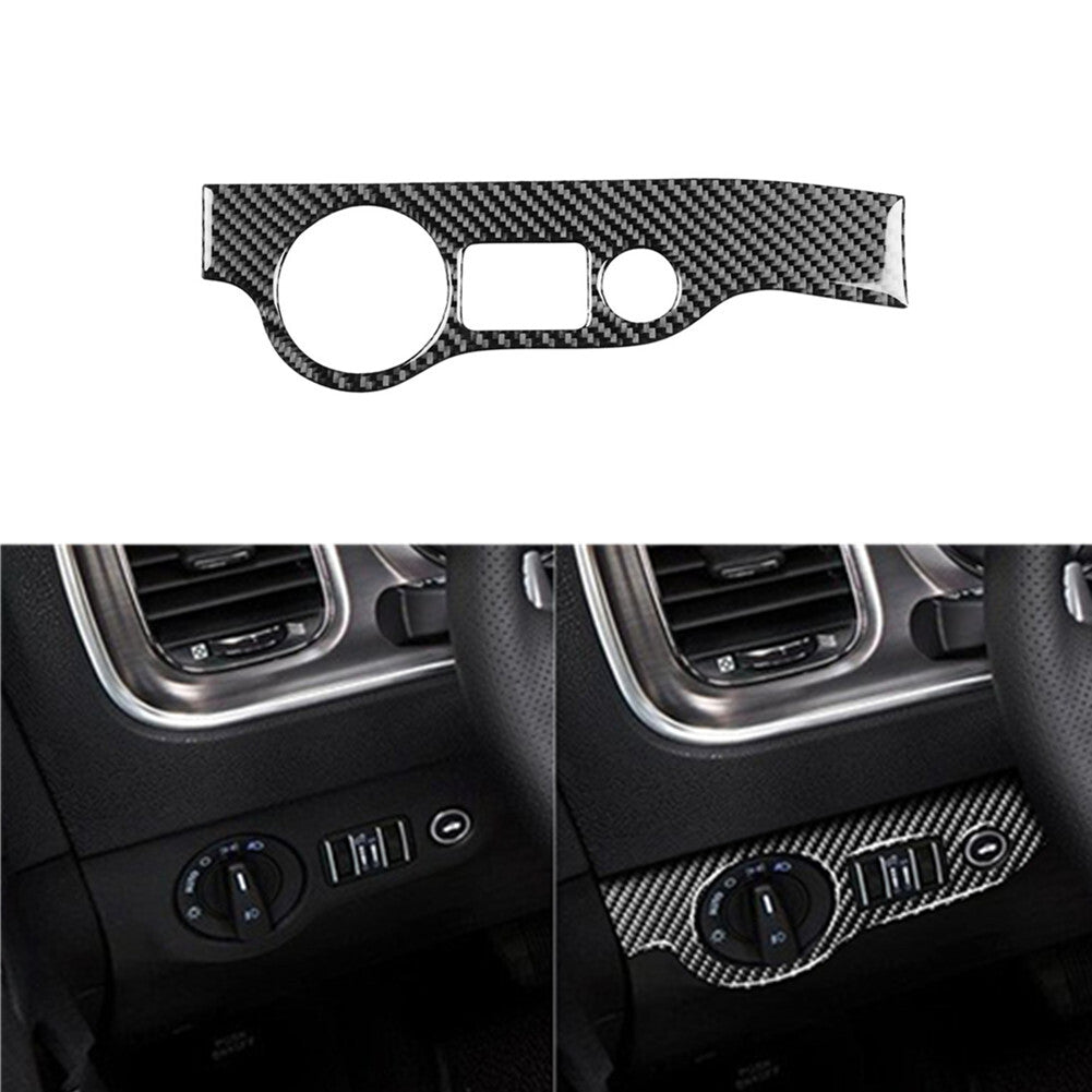 3Pcs Carbon Fiber Automatic Transmission Panel Cover Trim TypeB for Camry v