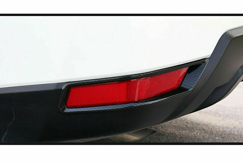 for Nissan Rogue X-Trail 2017-2020 Carbon Fiber Rear Fog Light Lamp Cover Trim