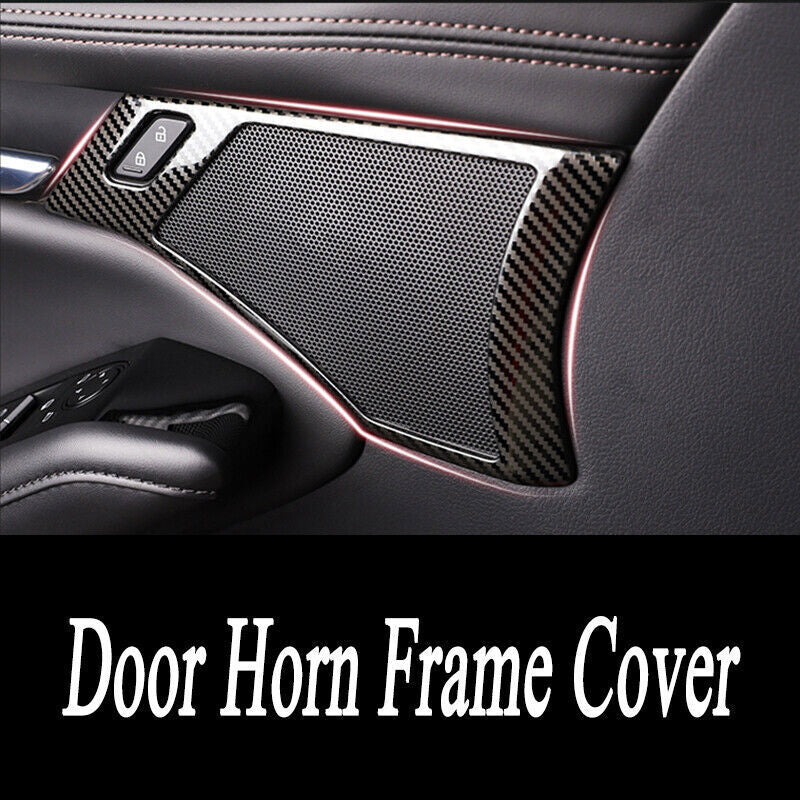 ABS black rear window triangular shutter boiler decorative cover suitable for Corvette C7 14-19- v