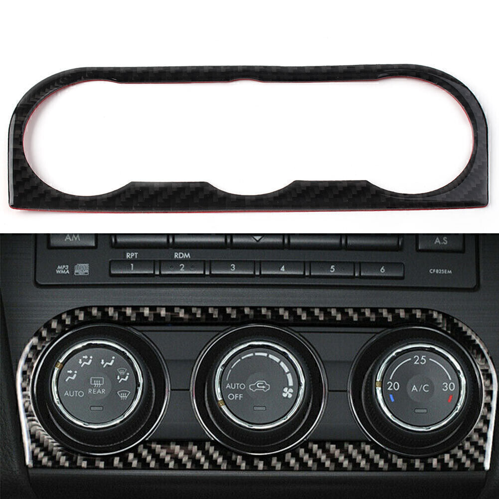 Carbon Fiber Central Console AC Switch Panel Trim For 2013-2018 for Subaru Forester