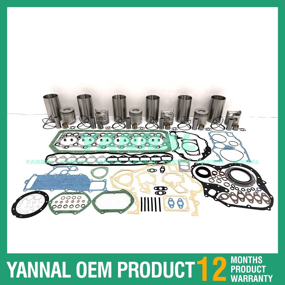 Repair kit with piston ring liner gasket for Isuzu 6D34 engine parts
