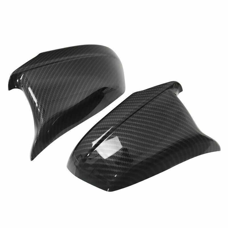 2x Carbon Fiber Door Side Mirror Cover Caps for BMW F10 F11 5 Series Pre-LCI M5
