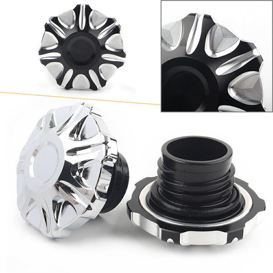 for Harley Dyna 1991-2017 FXD Motorcycle Mid-Control Oil Cap Fuel Gas Tank Cover Q