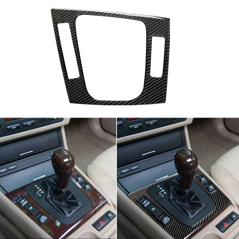Carbon Fiber Interior Gear Shift Frame Cover Trim for BMW 3Series E46 1998-2005