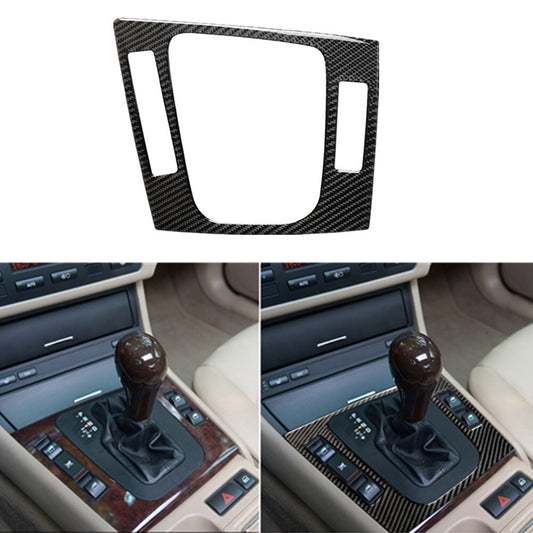 Carbon Fiber Interior Gear Shift Frame Cover Trim for BMW 3Series E46 1998-2005