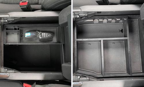 ABS armrest storage box, center console glove tray suitable for Ford F150 F-150 2021-2022