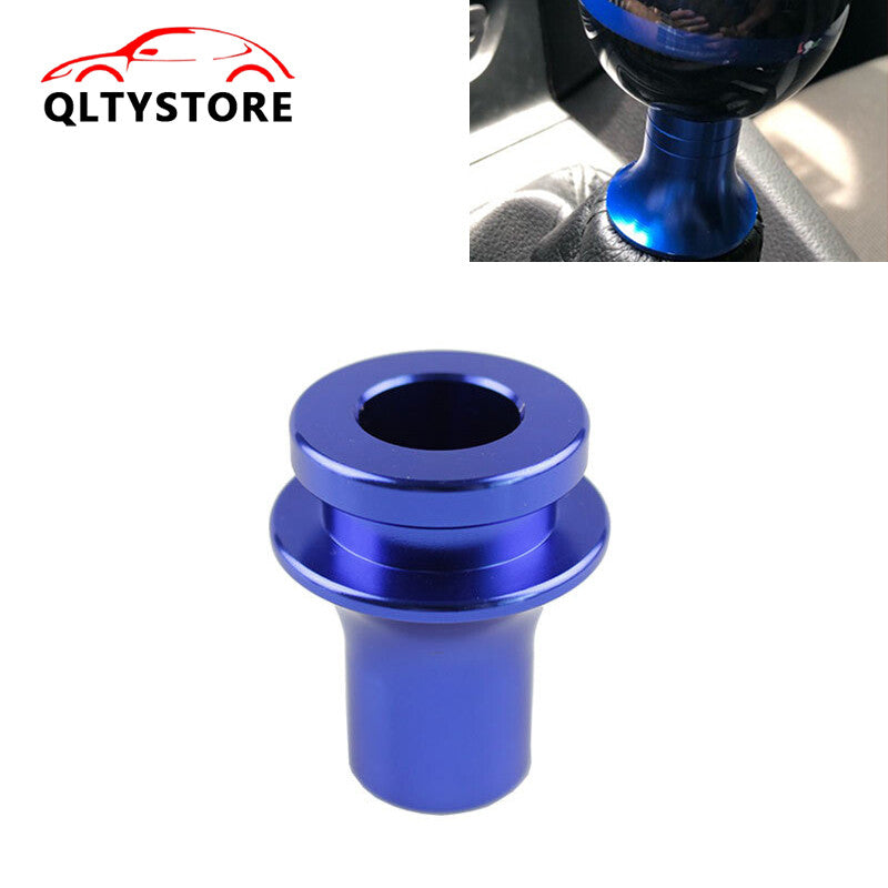 M10x1.5 Shift Knob Boot Retainer Jam Nut Adapter Blue Manual Gear Shifter Lever Q