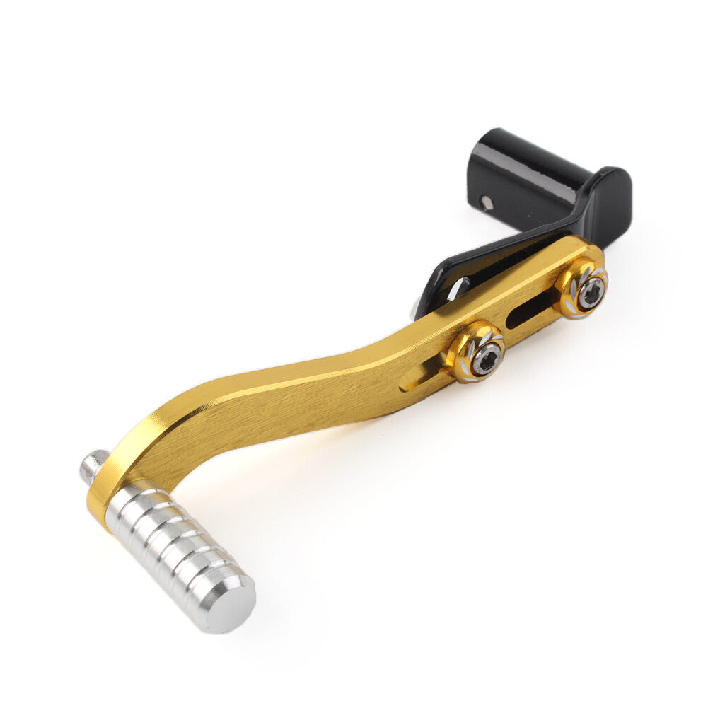 Universal Motorcycle CNC Aluminum Gear Shift Lever Footrest Pedal Shifter Gold Q