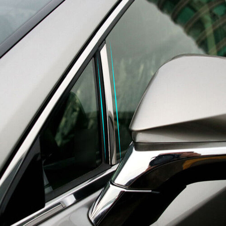 Chrome Steel Pillar Posts for Lexus NX200t 300h 2015-2021 Door Trim Cover Kit 8x