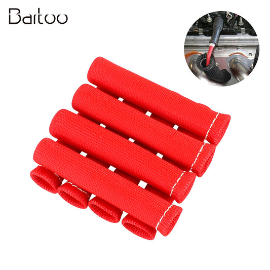 8X 2500° Spark Plug Wire Boots Protector Sleeve Heat Shield Cover For LS1/LS2 Q