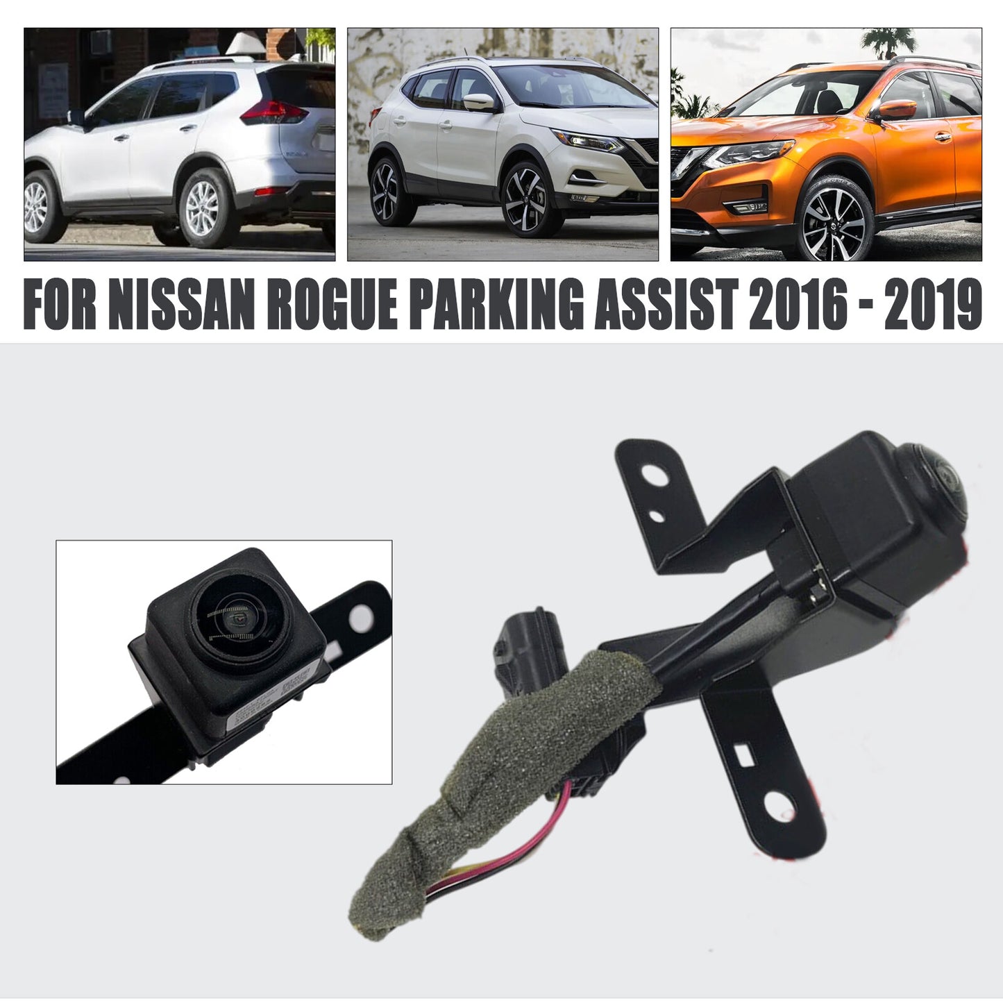 The US-made 284F1-6FL0A forward-view camera is suitable for parking assistance systems in 2016-2019 for Nissan Rogue models. Q