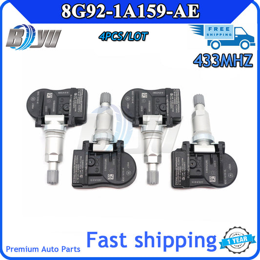 4-pack TPMS tire pressure sensor 8G92-1A159-AE 433MHz for Volvo , for Peugeot , for Citro?n