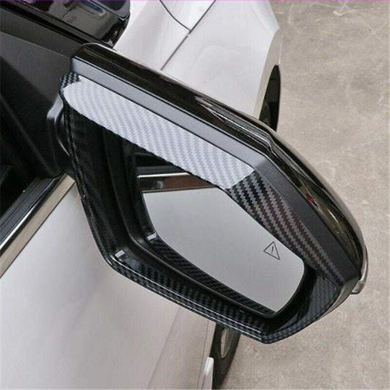 Carbon Fiber Side Mirror Rain Guard Eyebrow Cover Trim for Hyundai for Elantra 21-22