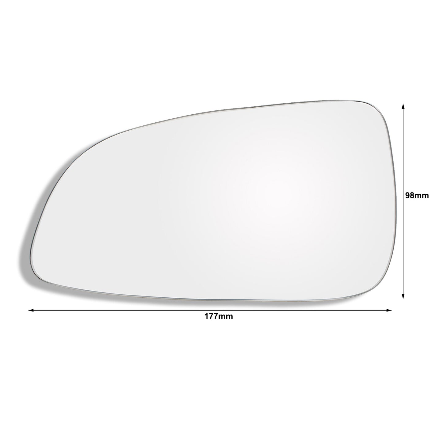 LEFT Passenger side mirror glass replacement CONVEX for HOLDEN ASTRA AH 05-09 Q