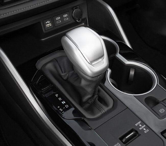 Matte silver Gear Shift Knob Cover Trim 2pcs For Grand Highlander 2024 v