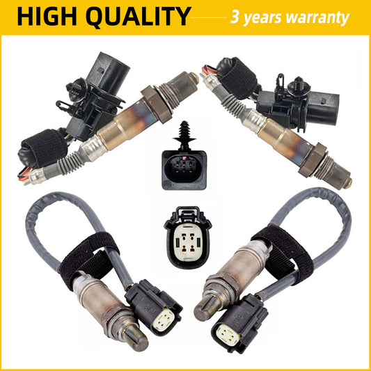 4-pack of upstream + downstream oxygen (O2) sensors for 2012-2020  for ford  F-350 Super Duty 6.2L V8 Q