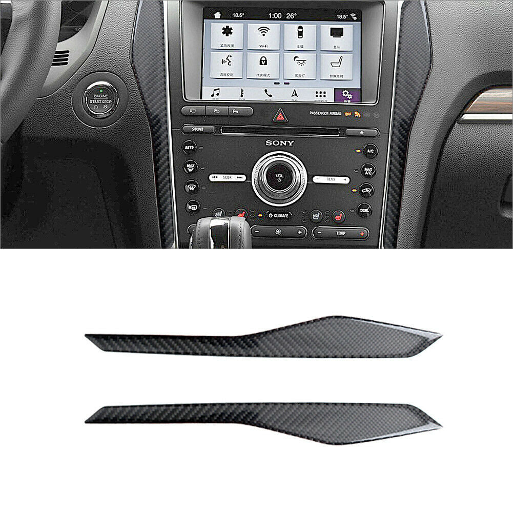 for ford  Explorer 2013-2019 Carbon Fiber Center Console Decoration Cover Trim