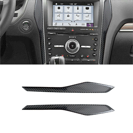 for ford  Explorer 2013-2019 Carbon Fiber Center Console Decoration Cover Trim