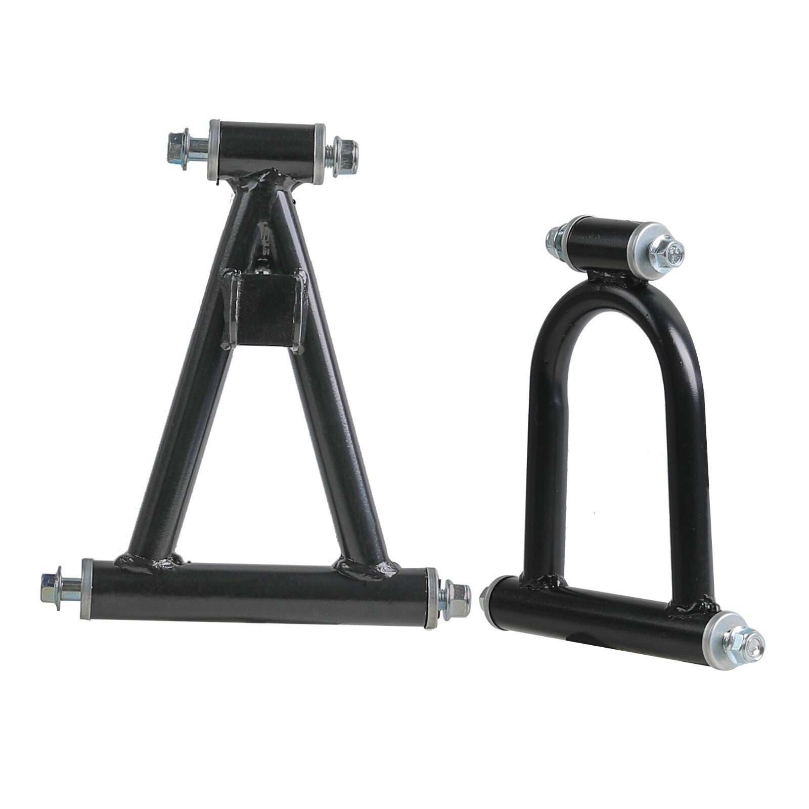 All-terrain vehicle, four-wheeled bicycle, go-kart, suspension, shock absorber, swing arm, upper and lower A-arm, steering kit